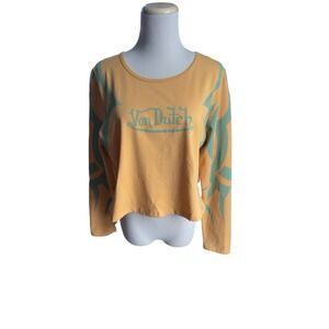 NWT Von Dutch Trendy Baby Tee in‎ orange/combo Stylish Hip Fashion Y2K Sz 1x